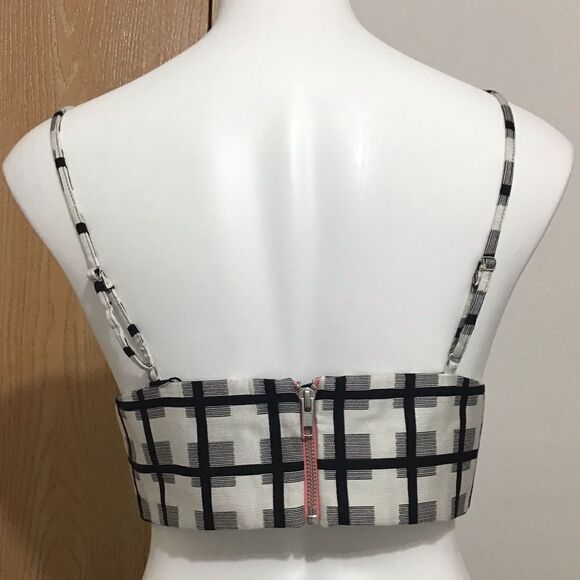 Revolve X NBD Gingham Bralette Crop Top New With Tag Size Medium - Picture 4 of 10